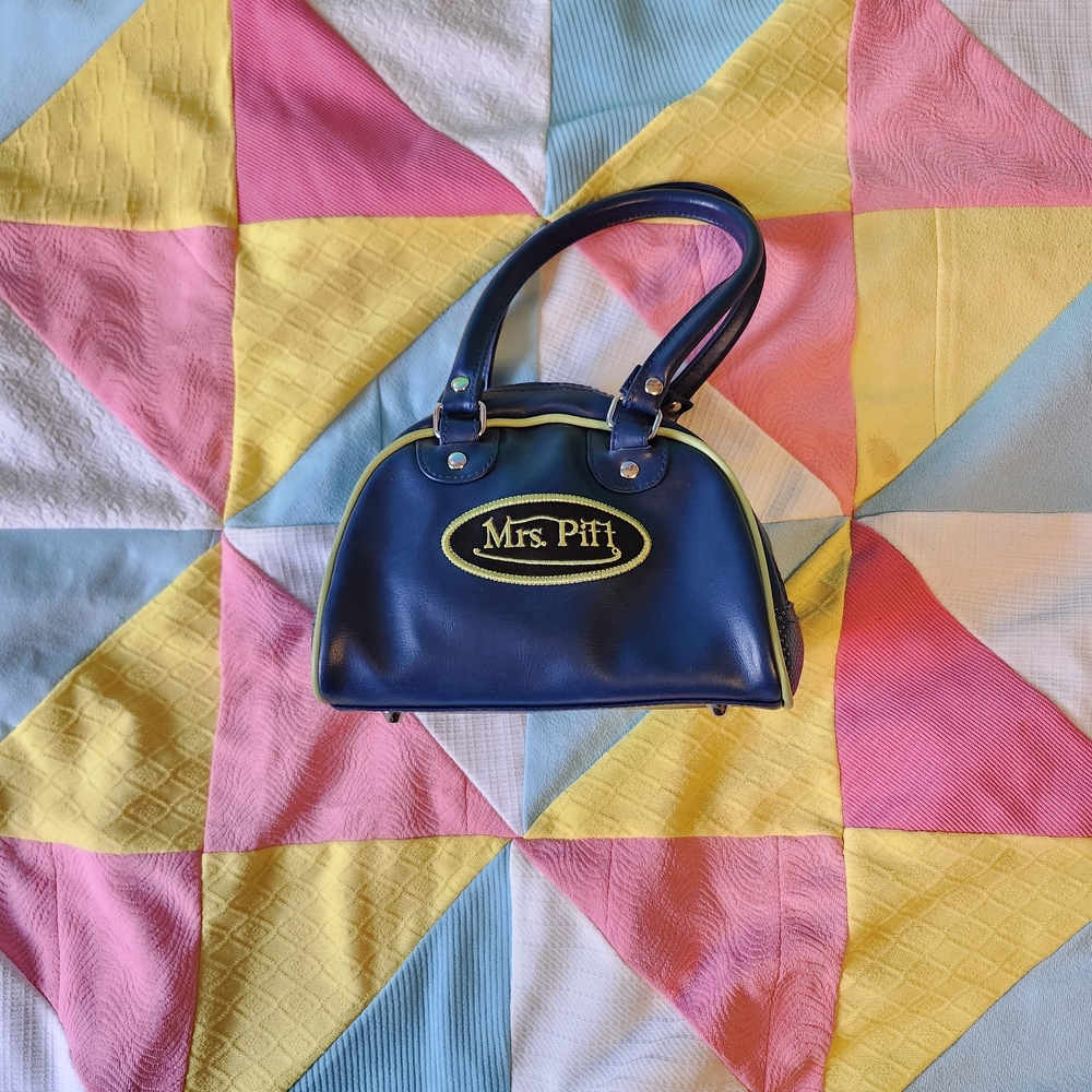 Mrs. Pitt Navy Blue Shoulder Bag